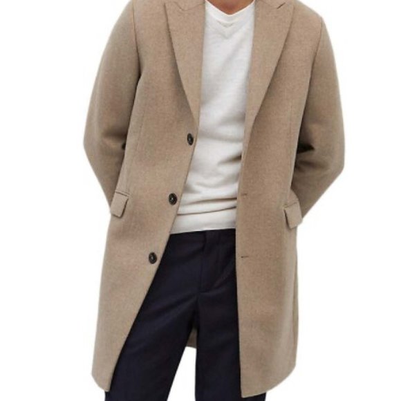 NEW Mango Cotton-Cashmere V-Nick Sweater, White - Picture 6 of 6